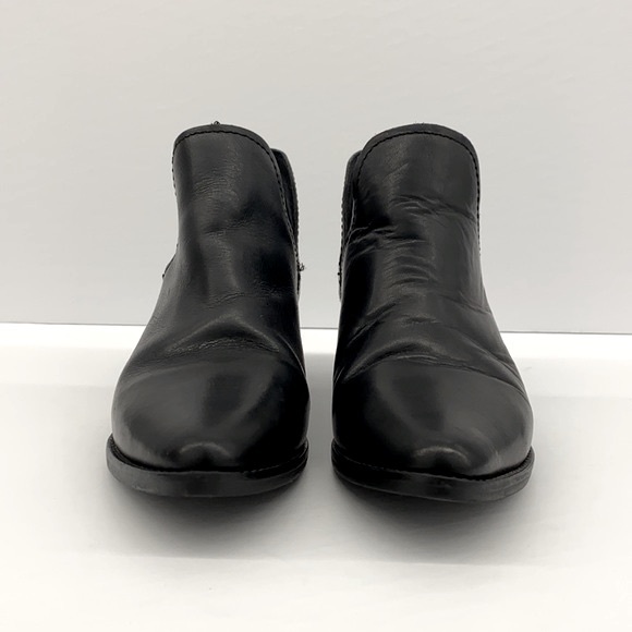 Steven Madden Joella Black Leather Bootie - Picture 10 of 13
